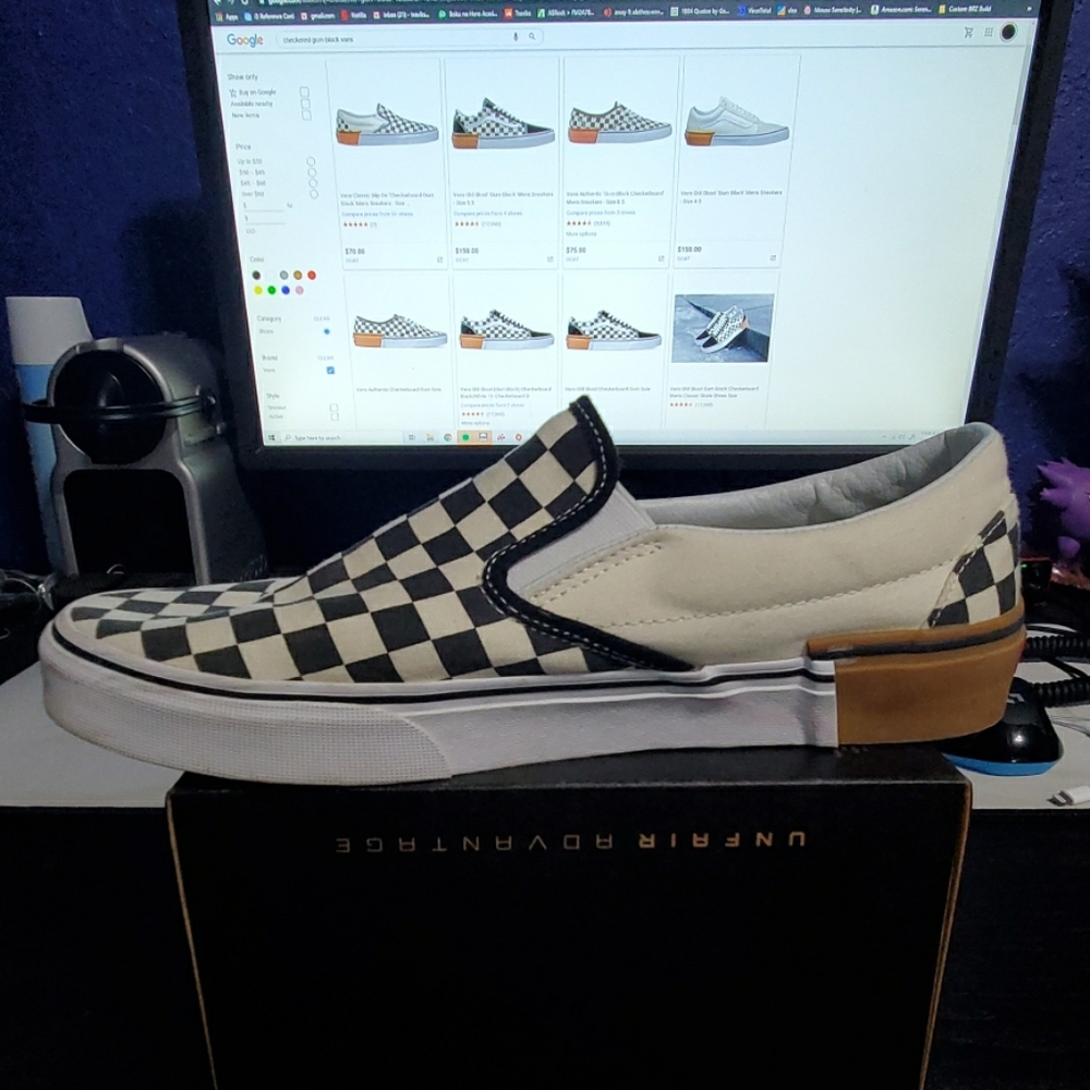 Van's Classic Slip-On Checker Board Gum Block